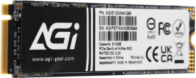 Накопитель SSD AGI TECHNOLOGY CO., LTD AGI512GIMAI298