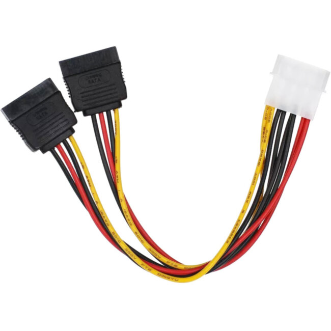 Переходник питания SATA-устройств (1big ->2SATA) VCOM <VPW7572> VCOM VPW7572