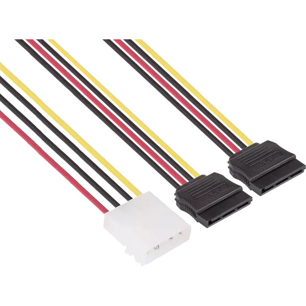 Переходник питания SATA-устройств (1big ->2SATA) VCOM <VPW7572> VCOM VPW7572